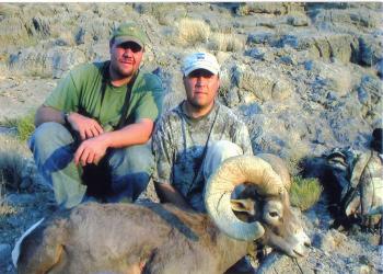 Mitch Buzzetti & Kelly Barney with Kelly's Desert Bighorn